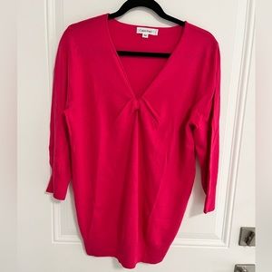 NWOT - Calvin Klein Women’s 3/4 Sleeves Wool Cashmere Blended Sweater - Size L